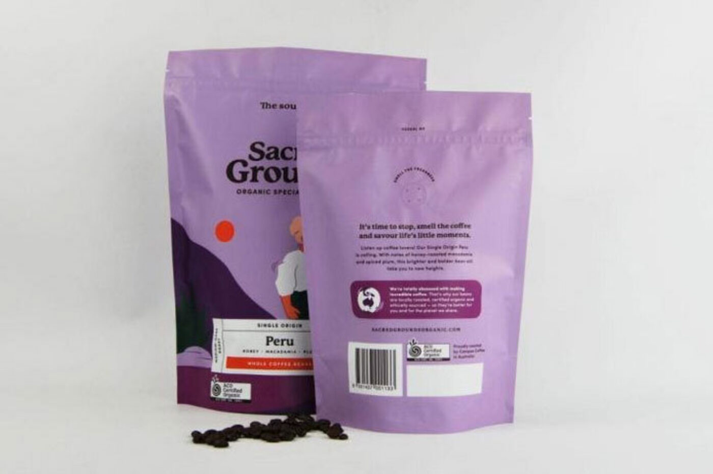 stand up pouch coffee packaging