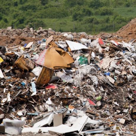 Image of landfill with various rubbish